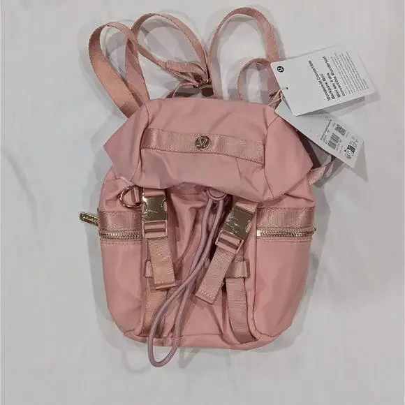 Lululemon Wunderlust Convertible Backpack Mini Pink 3L Crossbody Bag NWT - Picture 3 of 8